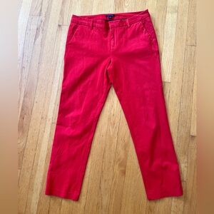 Tommy Hilfiger women’s red cropped pants size 10